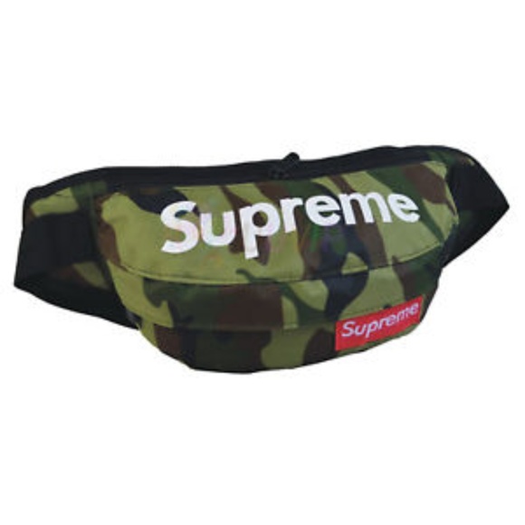 supreme camo fanny pack